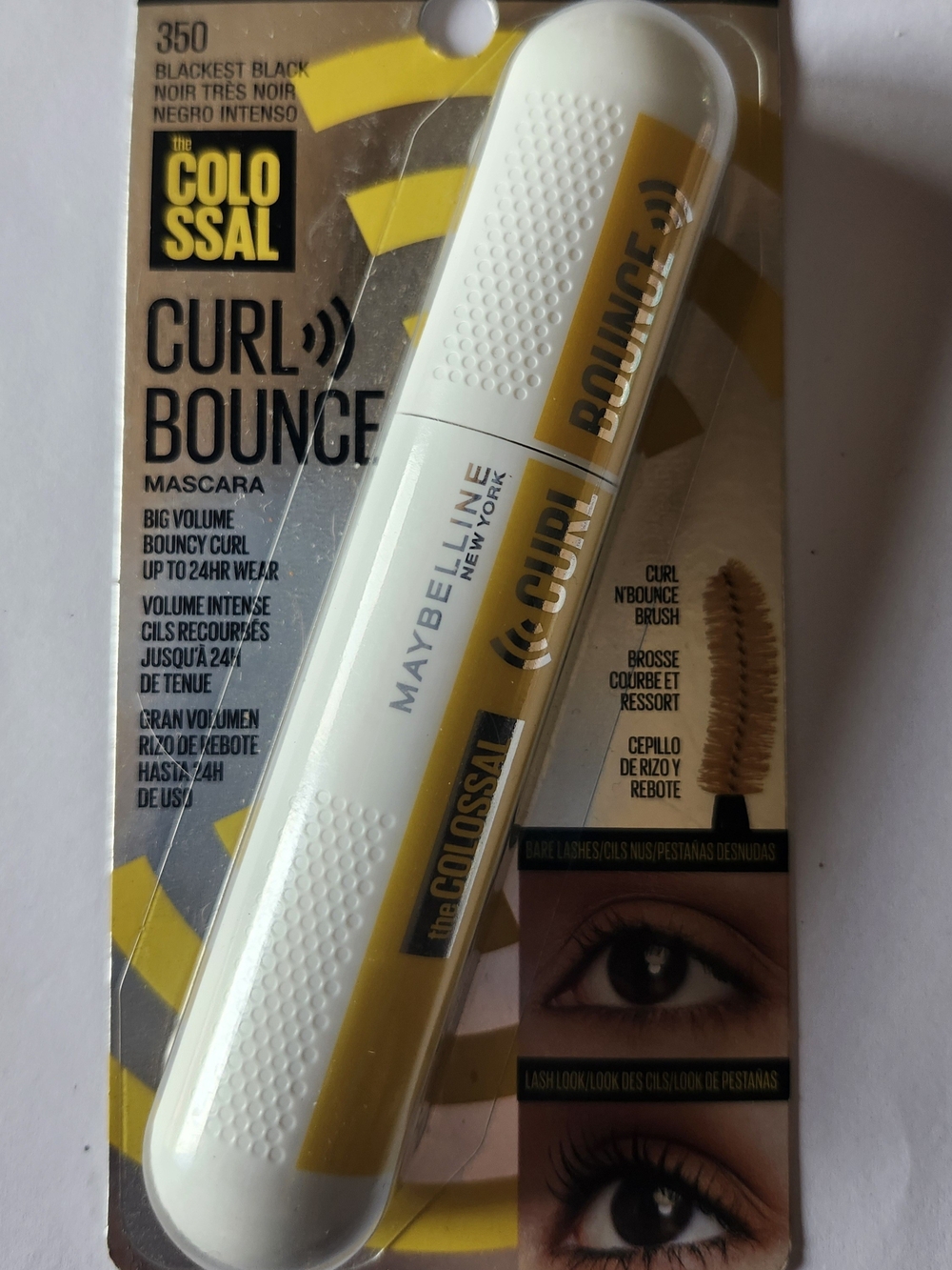 Maybelline Curl Bounce Mascara - 350 Blackest Black New